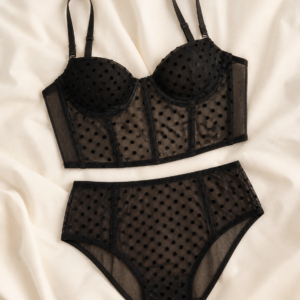 dot bloom corset set